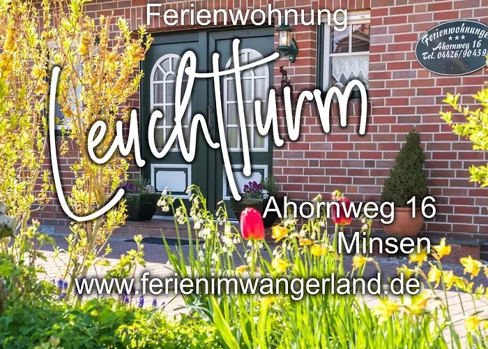 Ferien Im Wangerland Ferienwohnung Leuchtturm Minsen Schillig Hund Pool Sauna
